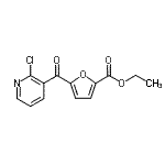 CAS 登录号：884504-83-0， 乙基5-[(2-氯-3-吡啶基)羰基]-2-糠酸酯