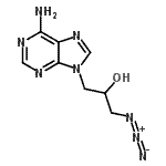 CAS 登录号：88492-34-6， 1-(6-氨基-9H-嘌呤-9-基)-3-叠氮基-2-丙醇