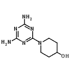 CAS#: 885268-31-5, 1-(4,6-Diamino-1,3,5-triazin-2-yl)-4-piperidinol