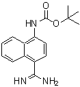 CAS 登录号:885270-07-5, (4-甲脒基-1-萘基)氨基甲酸叔丁酯