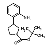 CAS#: 885270-26-8, 2-Methyl-2-propanyl 3-(2-aminophenyl)-1-pyrrolidinecarboxylate
