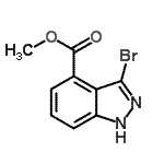 CAS#: 885271-63-6, Methyl 3-bromo-1H-indazole-4-carboxylate