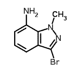 CAS#: 885271-76-1, 3-Bromo-1-methyl-1H-indazol-7-amine