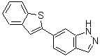 CAS#: 885272-15-1, 6-(1-Benzothiophen-2-yl)-1H-indazole