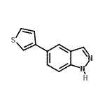 CAS#: 885272-41-3, 5-(3-Thienyl)-1H-indazole