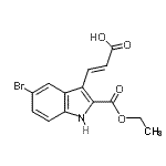 CAS#: 885273-61-0, (2E)-3-[5-Bromo-2-(ethoxycarbonyl)-1H-indol-3-yl]acrylic acid