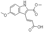 CAS 登录号：885273-71-2， (2E)-3-[5-甲氧基-2-(甲氧羰基)-1H-吲哚-3-基]丙烯酸