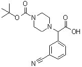 CAS#: 885274-33-9, (3-Cyanophenyl)(4-{[(2-methyl-2-propanyl)oxy]carbonyl}-1-piperazinyl)acetic acid
