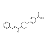 CAS#: 885274-62-4, 4-(1-benzyloxycarbonyl-4-piperidyl)benzoic acid