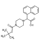 CAS#: 885274-72-6, (4-{[(2-Methyl-2-propanyl)oxy]carbonyl}-1-piperazinyl)(1-naphthyl)acetic acid