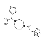 CAS#: 885275-85-4, (4-{[(2-Methyl-2-propanyl)oxy]carbonyl}-1,4-diazepan-1-yl)(3-thienyl)acetic acid