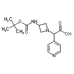 CAS#: 885275-96-7, 2-[3-(tert-butoxycarbonylamino)azetidin-1-yl]-2-(4-pyridyl)acetic acid