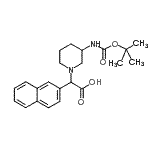 CAS#: 885276-52-8, [3-({[(2-Methyl-2-propanyl)oxy]carbonyl}amino)-1-piperidinyl](2-naphthyl)acetic acid