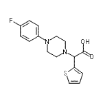 CAS#: 885276-73-3, [4-(4-Fluorophenyl)-1-piperazinyl](2-thienyl)acetic acid