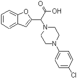 CAS#: 885277-00-9, 1-Benzofuran-2-yl[4-(4-chlorophenyl)-1-piperazinyl]acetic acid