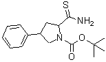 CAS 登录号:885277-70-3, 2-硫代氨基甲酰-4-苯基-1-吡咯烷羧酸叔丁酯
