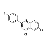 CAS#: 885277-83-8, 6-Bromo-2-(4-bromophenyl)-4-chloroquinazoline