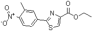 CAS 登录号：885278-57-9， 2-(3-甲基-4-硝基苯基)-1,3-噻唑-4-羧酸乙酯