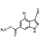 CAS#: 885518-48-9, Methyl 4-bromo-3-formyl-1H-indazole-6-carboxylate