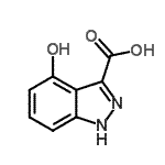 CAS#: 885519-93-7, 4-Hydroxy-1H-indazole-3-carboxylic acid