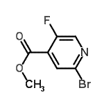 CAS 登录号：885588-14-7， 甲基2-溴-5-氟异烟酸酯