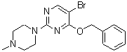 CAS 登录号：885952-24-9， 4-(苄氧基)-5-溴-2-(4-甲基-1-哌嗪基)嘧啶