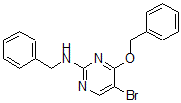 CAS 登录号：885952-25-0， 5-溴-4-(苯基甲氧基)-N-(苯基甲基)-2-嘧啶胺