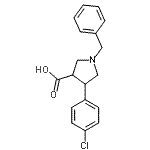 CAS#: 885959-10-4, 1-Benzyl-4-(4-chlorophenyl)-3-pyrrolidinecarboxylic acid