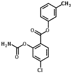 CAS#: 88599-68-2, 3-Methylphenyl 2-(carbamoyloxy)-4-chlorobenzoate