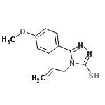 CAS 登录号：88614-18-0， 4-烯丙基-5-(4-甲氧基苯基)-4H-1,2,4-三唑-3-硫醇