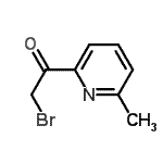 CAS 登录号：88625-09-6， 2-溴-1-(6-甲基-2-吡啶基)乙酮