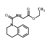 CAS#: 88630-40-4, Ethyl N-(3,4-dihydro-1(2H)-quinolinylcarbonyl)glycinate