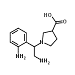 CAS#: 886363-85-5, 1-[2-Amino-1-(2-aminophenyl)ethyl]-3-pyrrolidinecarboxylic acid