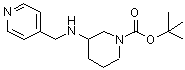 CAS 登录号：886364-97-2， 3-[(4-吡啶基甲基)氨基]-1-哌啶羧酸叔丁酯