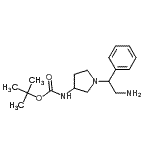CAS#: 886365-41-9, 2-Methyl-2-propanyl [1-(2-amino-1-phenylethyl)-3-pyrrolidinyl]carbamate