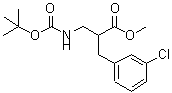 CAS 登录号：886366-55-8， 2-(3-氯苄基)-3-({[(2-甲基-2-丙基)氧基]羰基}氨基)丙酸甲酯