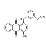CAS 登录号：88653-15-0， 1-氨基-4-[(3-甲氧基苯基)氨基]-9,10-蒽醌