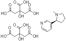 CAS 登录号：88660-51-9， 3-[(2S)-1-甲基-2-吡咯烷基]吡啶 2-羟基-1,2,3-丙烷三羧酸盐(1:2)