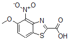 CAS 登录号：886745-59-1， 5-甲氧基-4-硝基-2-苯并噻唑羧酸