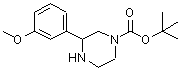 CAS 登录号：886768-09-8， 3-(3-甲氧基苯基)-1-哌嗪羧酸叔丁酯
