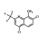 CAS#: 887350-78-9, 4,7-dichloro-8-methyl-2-(trifluoromethyl)quinoline