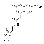 CAS 登录号：887406-79-3， N-[2-甲烷硫代磺酰基乙基]-7-甲氧基香豆素-4-乙酰胺