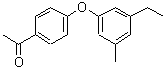CAS#: 887575-37-3, 1-[4-(3-Ethyl-5-methylphenoxy)phenyl]ethanone