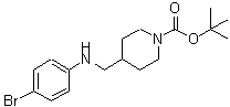 CAS 登录号：887581-67-1， 4-{[(4-溴苯基)氨基]甲基}-1-哌啶羧酸叔丁酯