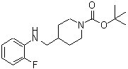 CAS 登录号：887582-20-9， 4-{[(2-氟苯基)氨基]甲基}-1-哌啶羧酸叔丁酯