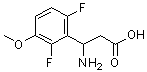 CAS 登录号:887584-05-6, 3-氨基-3-(2,6-二氟-3-甲氧基苯基)丙酸