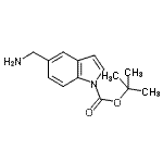 CAS#: 887584-14-7, 2-Methyl-2-propanyl 5-(aminomethyl)-1H-indole-1-carboxylate