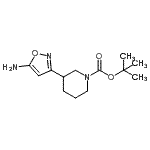 CAS#: 887586-40-5, 2-Methyl-2-propanyl 3-(5-amino-1,2-oxazol-3-yl)-1-piperidinecarboxylate