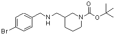 CAS#: 887587-21-5, 2-Methyl-2-propanyl 3-{[(4-bromobenzyl)amino]methyl}-1-piperidinecarboxylate