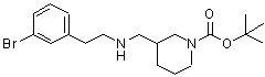 CAS 登录号：887587-30-6， 3-({[2-(3-溴苯基)乙基]氨基}甲基)-1-哌啶羧酸叔丁酯